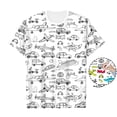 thumbnail image 2 of Big Kid Kids Handmade Doodle Sketch Coloring FunDIY Hand Painted Short Sleeve T Shirt Girl Long Sleeve Shirt Size 6 Stripes Tops for Girls Thin Strap Top Toddler Girls Clothes 7 8 8-9 Years White, 2 of 3