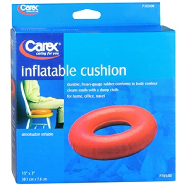 Carex Inflatable Ring Cushion, Rubber