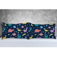 thumbnail image 5 of Pillowcases Dinosaurs in Space with Planets Pillow Cases Set of 2 Pillow Cover Cushion Case Rectangle Pillowcase 20 X 30 inch Home Decor, 5 of 6
