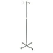Drive Medical Economy Removable Top I. V. Pole, 4 Hook Top, Chrome