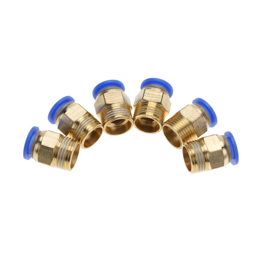 Mgaxyff Push In Fittings,Pneumatic Quick Fittings,10mm Air Pipe Pneumatic Quick Fittings Male