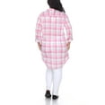 thumbnail image 4 of White Mark Women's Plus Size Plaid Tunic Top, 4 of 4