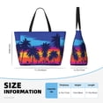thumbnail image 4 of Fotbe Beach with Palm Trees Bolsa de Viaje para Playa - Resistente al Agua, Bolsa Tote de Gran Capacidad y Ligera con 7 Bolsillos para Mujeres y Hombres, 4 of 7