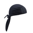 thumbnail image 3 of Naiovety Sombreros Gorros de quimio Pañuelo para la cabeza Bandana Quick Sun Pasamontañas atado por detrás Hip Pop Head Wrap Casco Capucha interior Ciclismo negro Naiovety OD020489-05B, 3 of 6