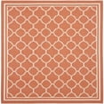 thumbnail image 1 of Safavieh Courtyard Terracotta Indoor Outdoor Rug - Square 5'3", 1 of 5