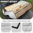 thumbnail image 6 of Renewold Golf Cart Seat Blanket with Pockets Soft Quick Dry Golf Cart Towel Seat Cover Keeps Seat Comfort Fits for 2 Person Club Cars and All Weather, Beach Starfish Gold, 6 of 7