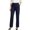 *Navy, variant on ClodeEU Women's High Rise Straight Leg Dress Pants, Formal Business Casual Trousers with Pockets ,Women's Plus M