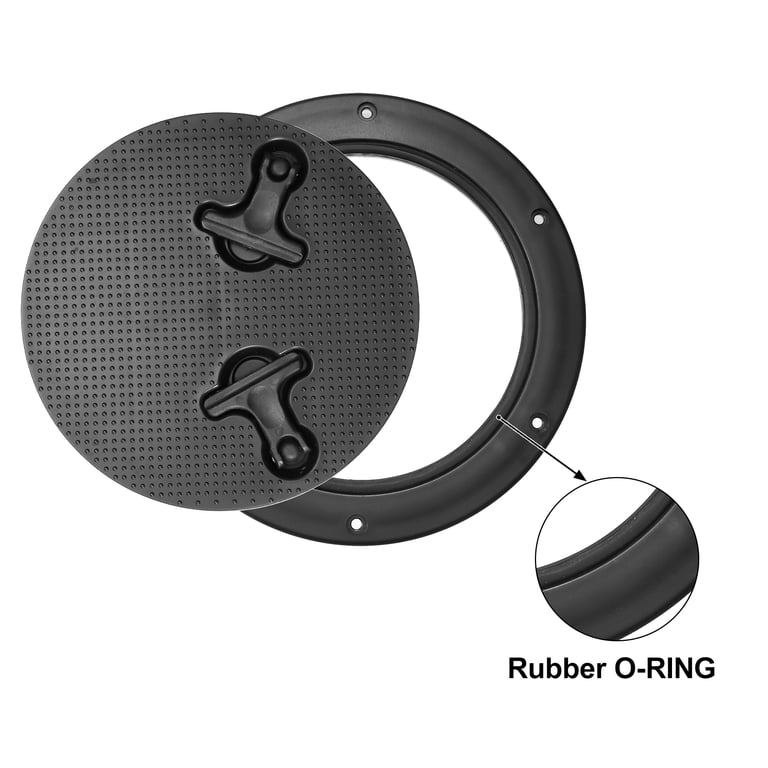 Trappe Ronde Bateau, Qiilu Couvercle de trappe de pont, Marine ABS Rounded Deck Cover Inspection Hatch Yacht RV Boat Accessoires(6inch Trappe Ronde Bateau, Qiilu Couvercle de trappe de pont, Marine ABS Rounded Deck Cover Inspection Hatch Yacht RV Boat Accessoires(6inch