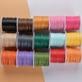 thumbnail image 3 of Zhuge Corde en Cire Textile Fibre 1mm pour Collier, Bracelets, Bijoux, Tressage-2 Rouleaux, 3 of 5