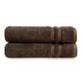 thumbnail image 4 of Mainstays Performance Cotton 2-Piece Bath Sheet Set, Oversized Super Soft Quick Dry Fade Resistant, Solid Brown, 4 of 9