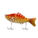 thumbnail image 5 of Señuelos de pesca con anzuelo, cebos duros, crankbaits, señuelos falsos de 7 segmentos, equipo de pesca Amarillo Rojo, 5 of 9