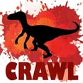 thumbnail image 2 of Kimberly, Allen 12x12 Black Ornate Wood Framed with Double Matting Museum Art Print Titled - Dino Crawl, 2 of 4