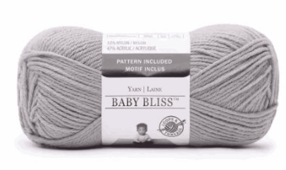Loops and Threads Baby Bliss Pitter Patter Gray Knitting & Crochet Yarn