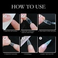 thumbnail image 3 of XWSHYW Uñas Postizas Manicura Uñas Esmaltadas Uñas Falsas En Caja Transparente Trapezoidal Punta Larga Uñas de Cristal Cóncavas, 3 of 3