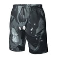 thumbnail image 4 of Balery Forest Black Ghost Warrior Traje de Baño Estilo Hawaiano para Hombre, Shorts de Secado Rápido con Bolsillos-X-Large, 4 of 6