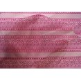 thumbnail image 4 of oneOone Cotton Silk Fabric Leaves & Chevron Block Print Sewing Fabric BTY 42 Inch Wide, 4 of 4