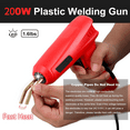 thumbnail image 2 of 200W Plastic Welding Kit - Includes Plastic Welder, 1200 Hot Melt Nails, 56 Plastic Welding Rods, and Accessories - 2 in 1 Car Bumper Repair Kit for ABS, PP, TPO, and More - Ideal for Most Plastic Re, 2 of 9