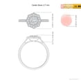 thumbnail image 4 of ANGARA Natural Pressure-Set Diamond Engagement Ring in 14K White Gold for Women (Size-2.7mm| Color-G| Clarity-VS2) | April Birthstone, Anniversary, Jewelry Gift for Women | Natural Diamond Ring, 4 of 8