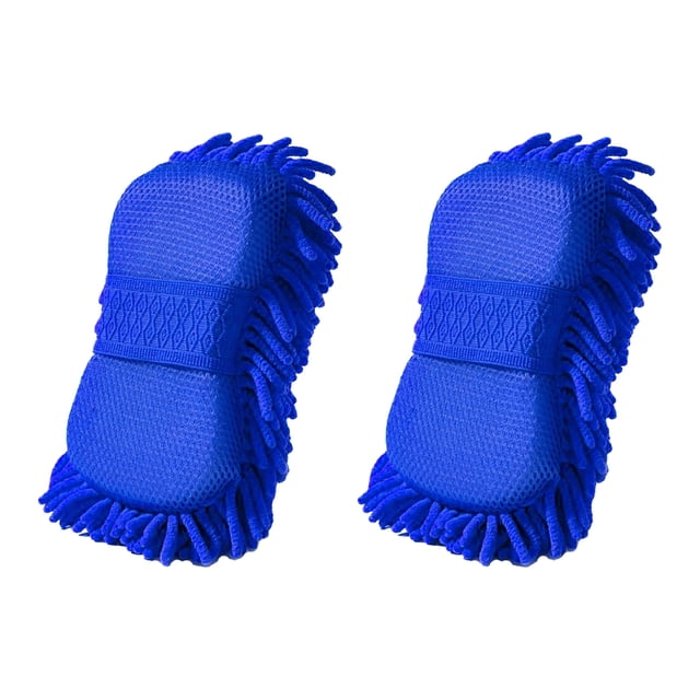 2-Pack Large Sponge Gloves for Car Washing - Soft Paint-Safe Cleaning Sponge Block with High Water Absorption for Auto Detailing & Interior Surfaces Akmoler | Plastic, A