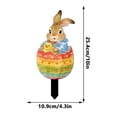 thumbnail image 4 of SUOKOM Easter Bunny Garden Stakes Easter Egg Dwarf Yard Signs for Easter Decorations Outdoor Spring Home Decor, 1PCS, 4 of 6