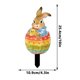 thumbnail image 3 of Easter Bunny Garden Stakes Outdoor Decorations, Easter Egg Yard Art Spring Lawn Ornaments, Dwarf Figurines Patio Decor, Holiday Party Supplies, Festive Ground Insertion Decor for Courtyard Festival, 3 of 7