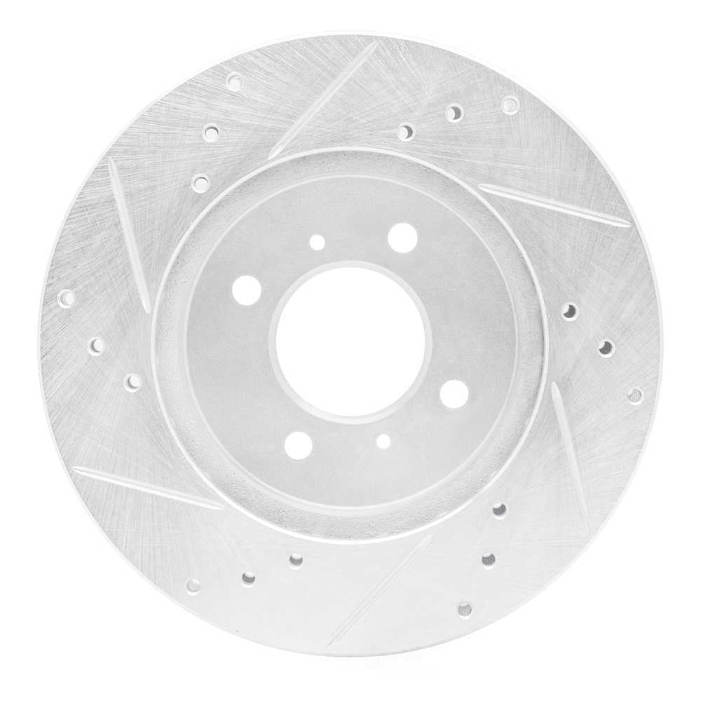 Dynamic Friction Company 631-72033R DFC Brake Rotor - Drilled And Slotted - Silver