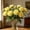 Yellow-Free Size/C, variant on Artificial Peony Flowers 6 Colors Faux Silk Stems Buds Wedding Home Vase Floral Arrangement Centerpiece Decor