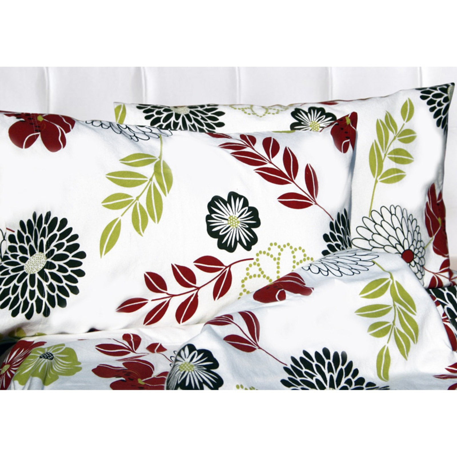 Tribeca Living Flannel Floral 100 Cotton Deep Pocket Printed Sheet Set