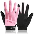 thumbnail image 7 of Kids Bike Gloves Cool Ice Silk Anti-Slip Sweat Towel Velcro Closure Breathable Comfortable High Elasticity Perfect for Boys & Girls 【 Half Finger - Green 】Large, 7 of 7