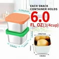thumbnail image 3 of Small Square Containers with Lids,6x3 Oz Salad Dressing Container to Go,Handy Leakproof Stainless Steel Meal Prep Containers Reusable,for Lunch Box,Picnics,Travel,Office and Kitchen,Pink, 3 of 9