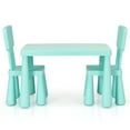 thumbnail image 4 of Topbuy Kids Furniture Set with Table & 2 Chairs Children Playing Table Ideal Gift for Kids Green, 4 of 7