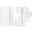 thumbnail image 3 of Cord Storage Organizer Multi-Layers Earphone Jewelry Box for Cables Small Jewelries Transparent Plastic Organization 2Pcs, 3 of 5