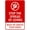 Warning Sign 1, variant on Handicap Parking Sign (Access at Rear with Symbol) - 8"x12" Metal Security Tin Warning Sign, Accessibility Decor for Street Business Home Parking Lot