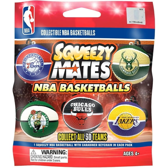 NBA Squeezy Mates Basketball 2025 Series Mystery Pack (1 RANDOM Figure)