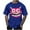 Blue T-Shirt, variant on Men's Big & Tall T-Shirts Summer Crewneck Short Sleeve T Shirt Smile Face Graphic Tees Casual Loose Fit Daily Tops Purple XXXXXL