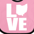 thumbnail image 4 of Inktastic Ohio Love Boys or Girls Baby Bib, 4 of 4