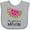AC-Heather Grey, variant on Inktastic I'm One in a Melon Cute Smiling Watermelon Boys or Girls Baby Bib