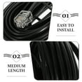 thumbnail image 6 of Telephone Cords with Wire Clips for Replacement Black PVC PP Material Adjustable Length, 6 of 8