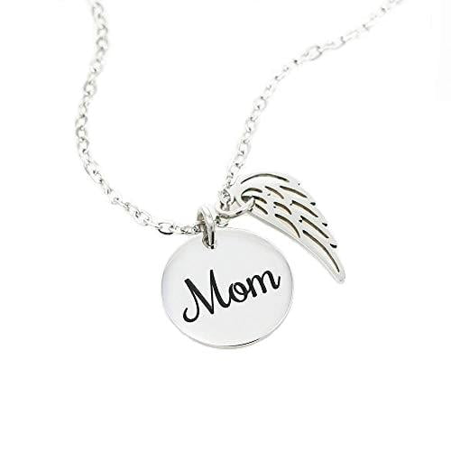 Mom Remembrance Necklace No Goodbyes Mother Memorial Necklace