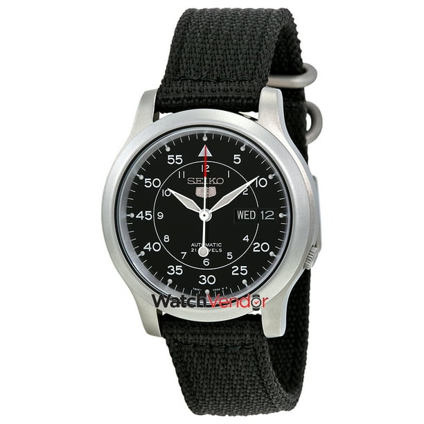 Seiko series 5 automatic black dial shop men's watch