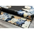 thumbnail image 5 of Rugs America Hanna VA35A Royal Blossom Golden Onyx Floral Transitional Black Area Rug, 2'x4', 5 of 7