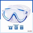 thumbnail image 3 of Dolfino Pro Manta Pro Youth Mask and Snorkel Combo - Bleu / Blanc, 3 of 6