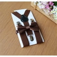 thumbnail image 2 of Gupgi Kids Solid Adjustable Elastic Suspenders Y-back Suspender Bow Tie Set, 2 of 3