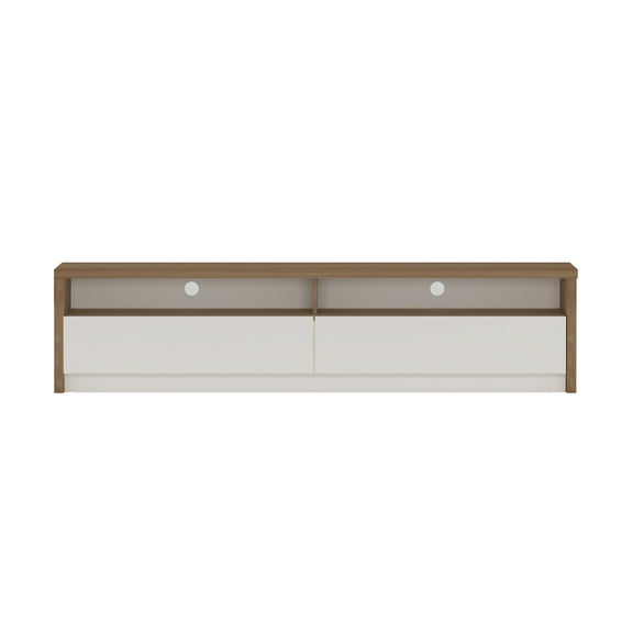 Duncan 70" TV Stand in Maple and Off White made from Engineered Wood