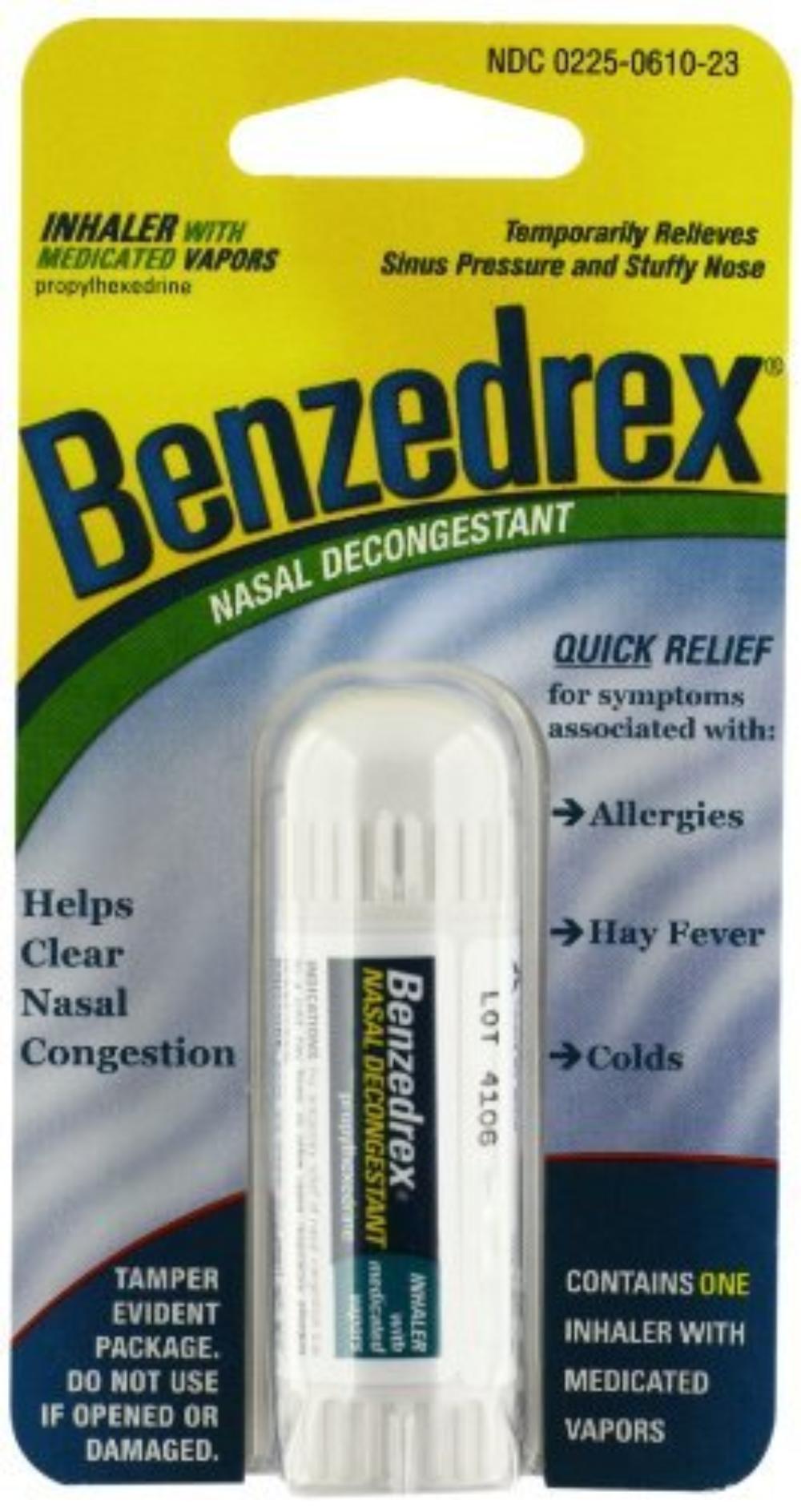 Inhaler Propylhexedrine Nasal Decongestant, Helps relieve sinus