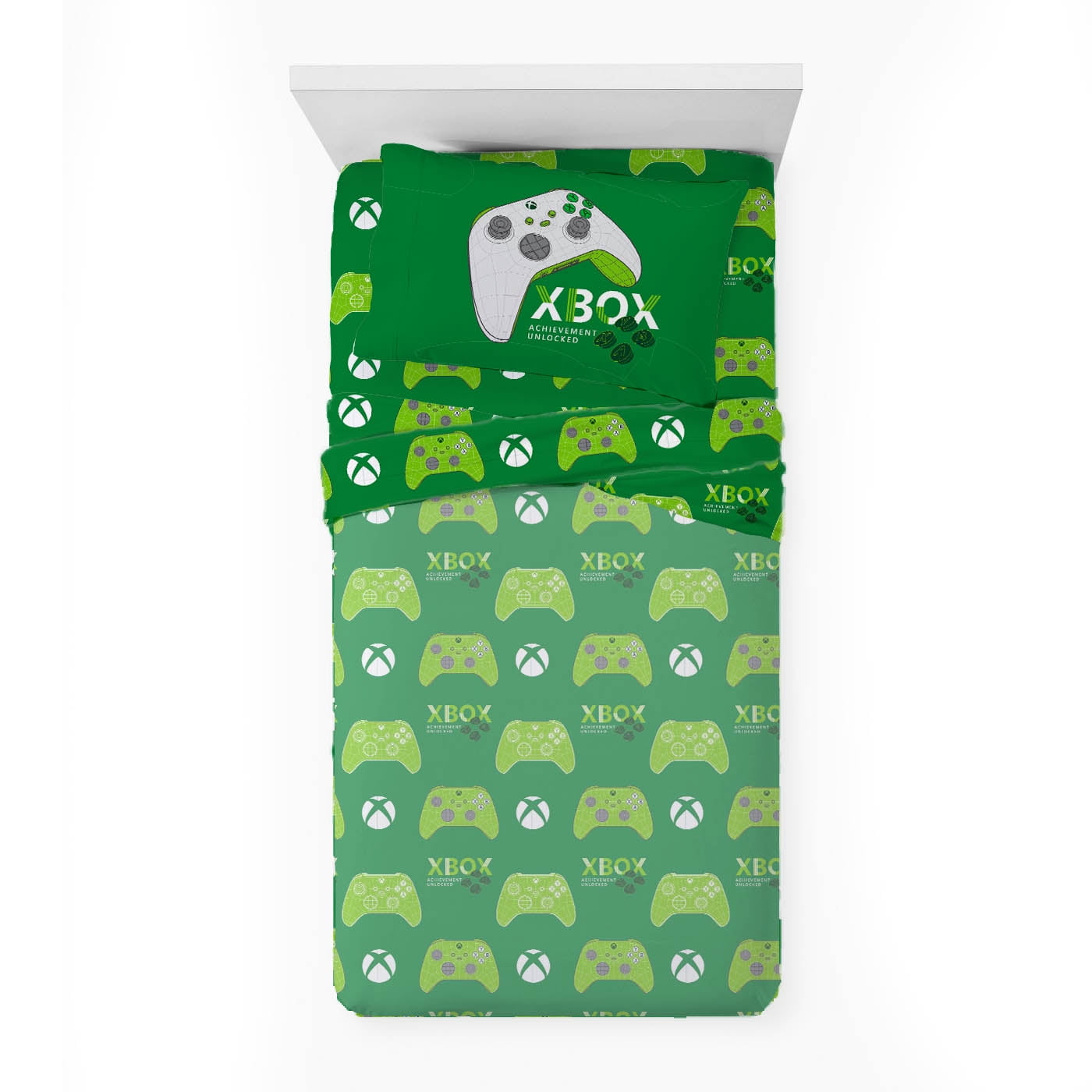 XBOX 3D Hardware Kids 3-Piece Twin Sized Sheet Set, Multicolor