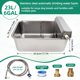 thumbnail image 2 of Dispensador de agua para perros MODUODUO de 23 L de acero inoxidable con llenado automático, 2 of 8