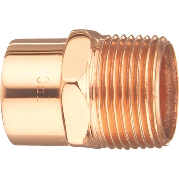 Nibco Inc W01300D Nibco 2 In. Copper T X 2 In. D Mip Copper Pipe Adapter