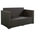 thumbnail image 2 of Topcobe Patio Furniture Set, 4 Pieces Outdoor Patio Wicker Rattan Cushioned Sofa, 2 of 6
