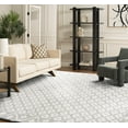thumbnail image 3 of SAFAVIEH Metro Frigg Floral Area Rug, Ivory/Light Blue, 6' x 6' Square, 3 of 9